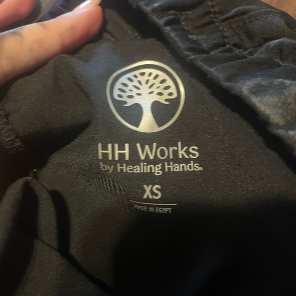 healing hands scrub pants, healing hands scrub top, 1 pair of jogger scrubs. - Picture 3 of 7